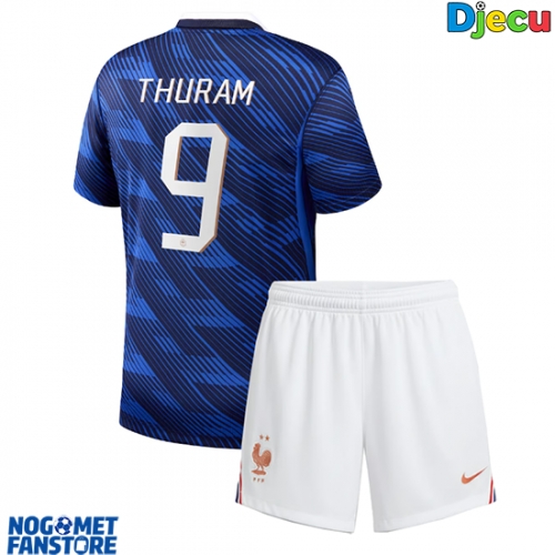Francuska Marcus Thuram #9 Domaci Dres za djecu SP 2026 Kratak Rukav (+ Kratke hlače)